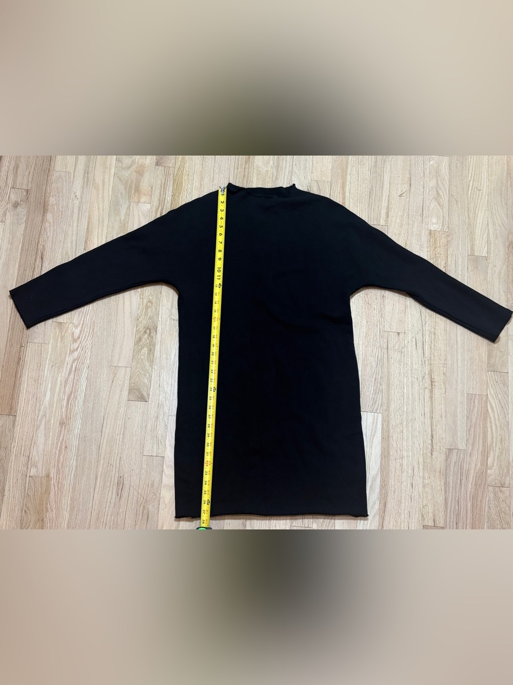 Frank & Eileen IZZIE Sweatshirt Party Dress, Black 100% Cotton Raw Hem, Medium M - Picture 6 of 9